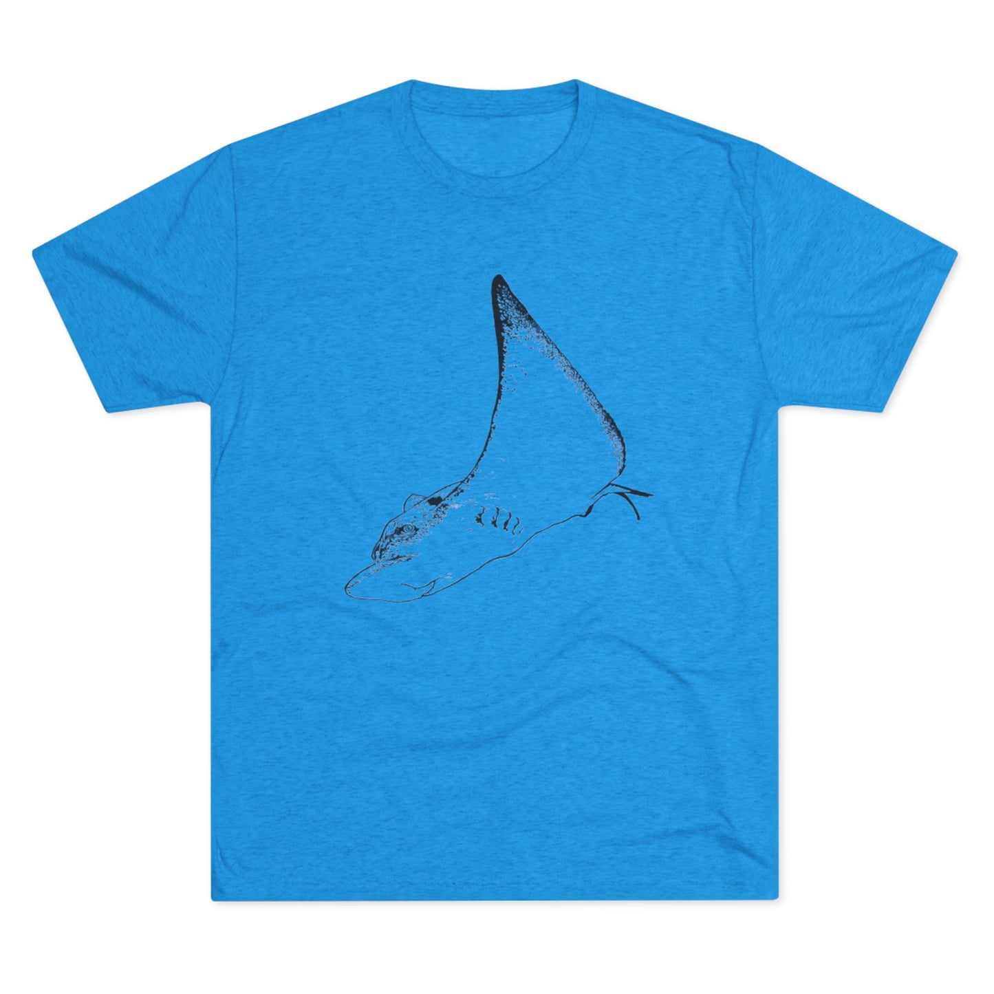 Cownose Ray Sting Ray Unisex Tri-Blend Crew Tee