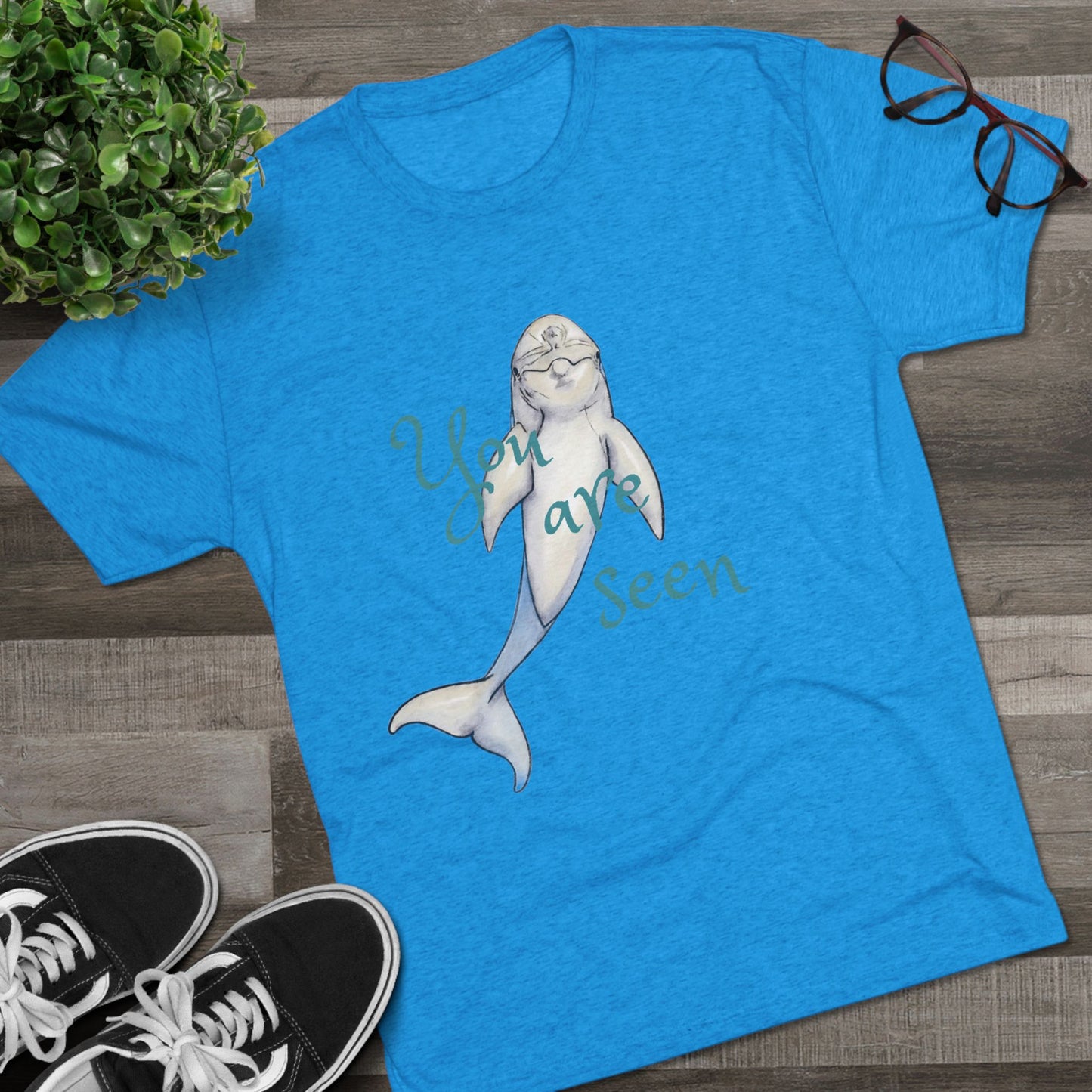 You are Seen Dolphin Unisex Tri-Blend Crew Tee
