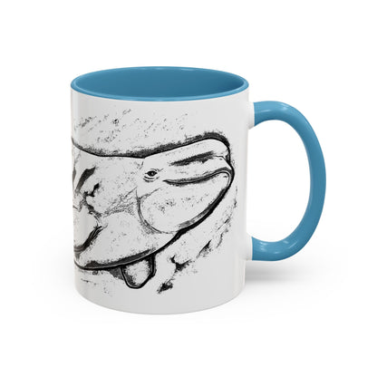 Beluga Whale Accent Coffee Mug, 11oz