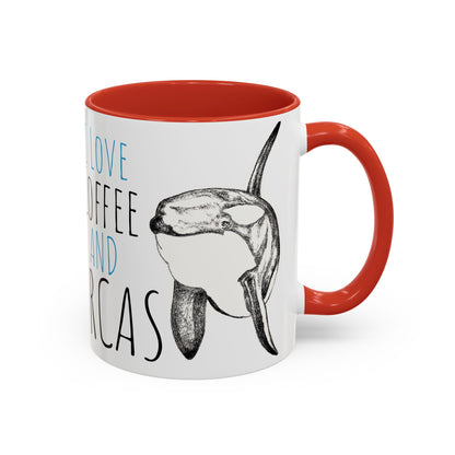 Copy of I Love Coffee and Orcas Accent Coffee Mug  15oz