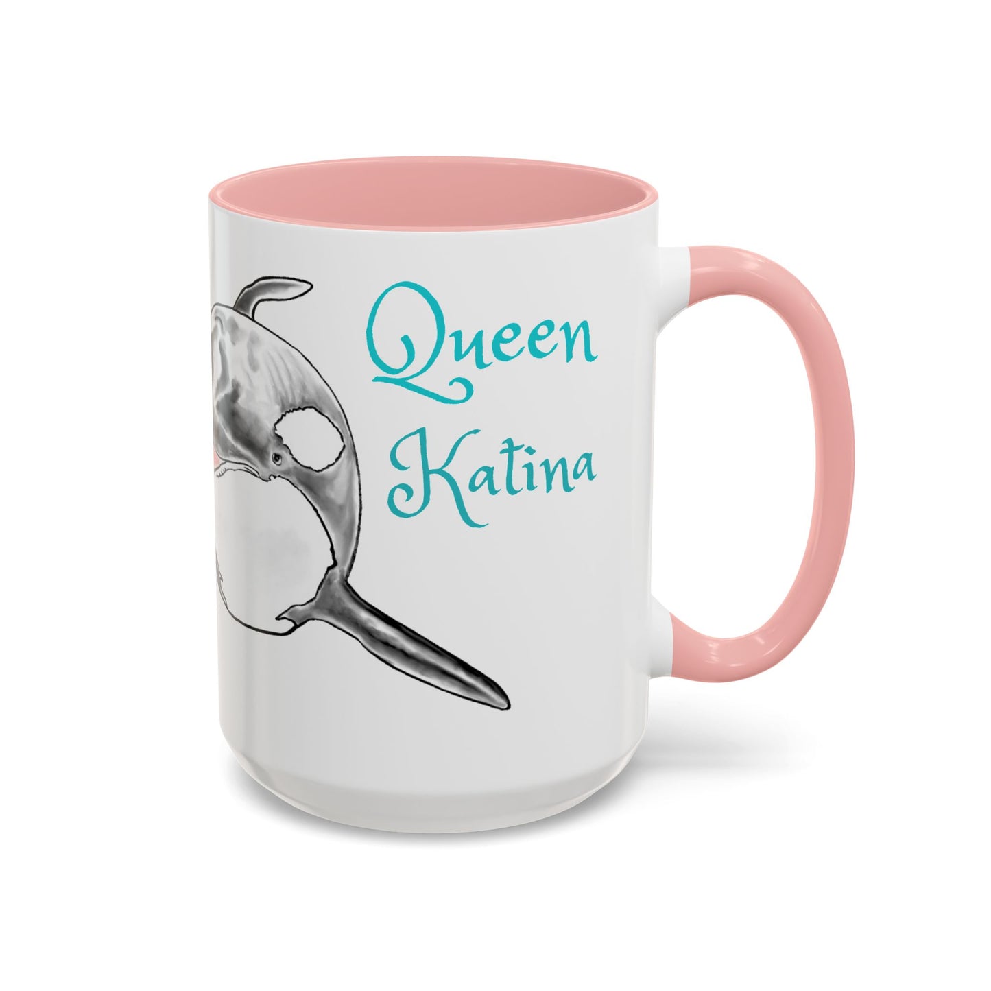Queen Katina Orca Whale Accent Coffee Mug (11, 15oz)