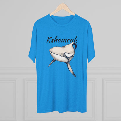 Kshamenk Orca Whale Unisex Tri-Blend Crew Tee