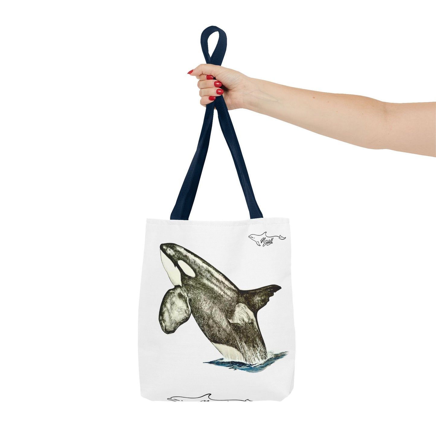 Biggs Killer Whale Chainsaw Tote Bag (AOP)