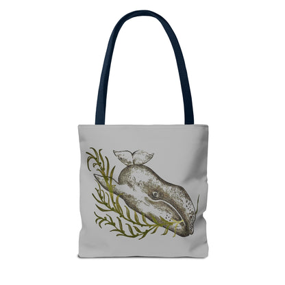 Gray Whale Tote Bag (AOP)