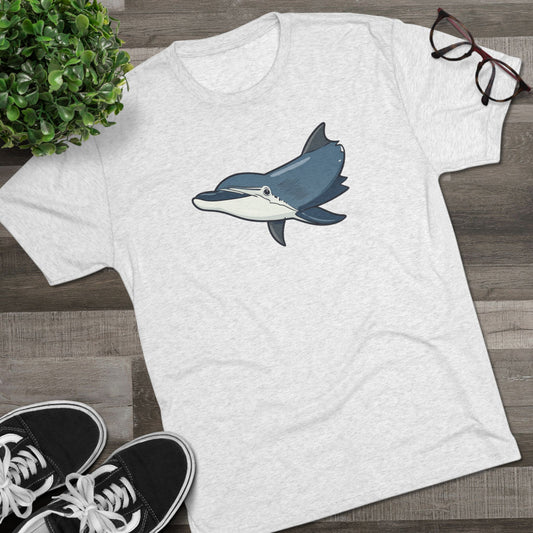 Dolphin Unisex Tri-Blend Crew Tee