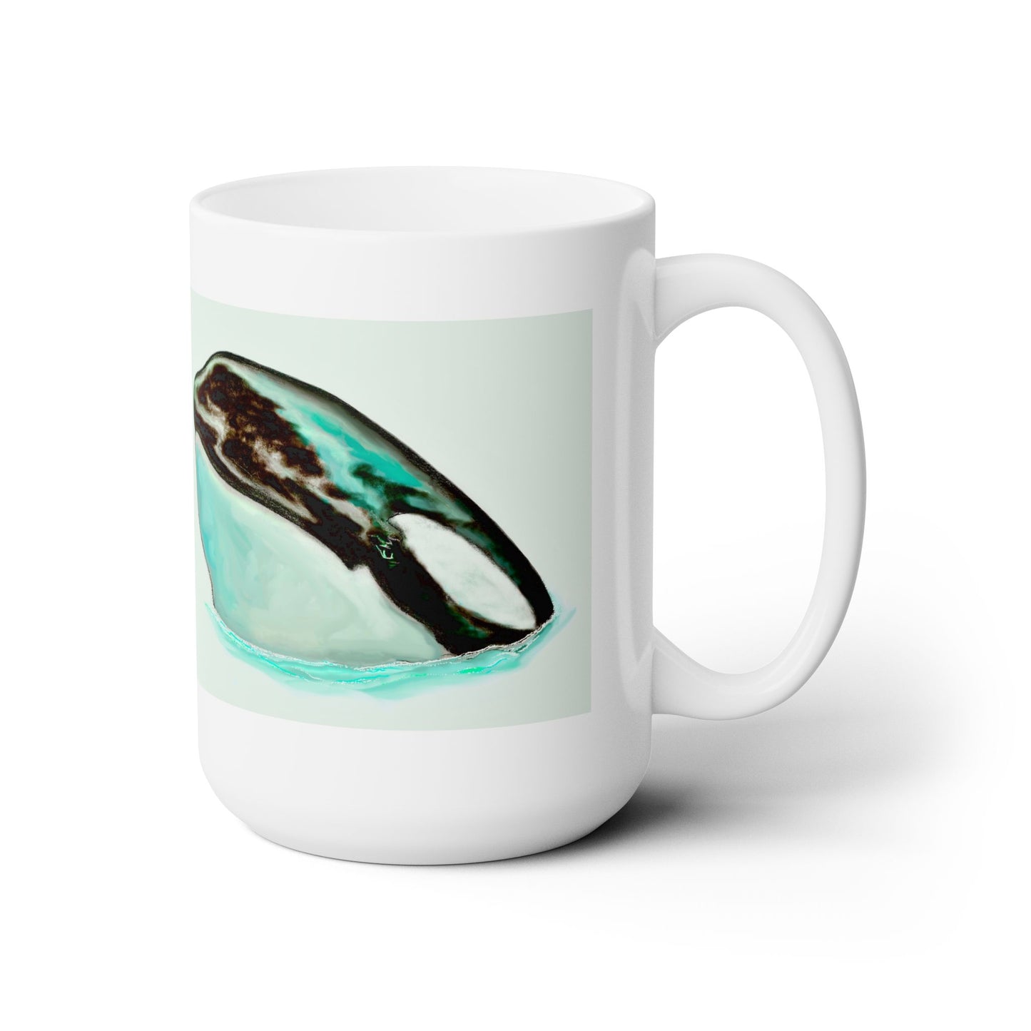 Orca Whale Ceramic Mug 15oz