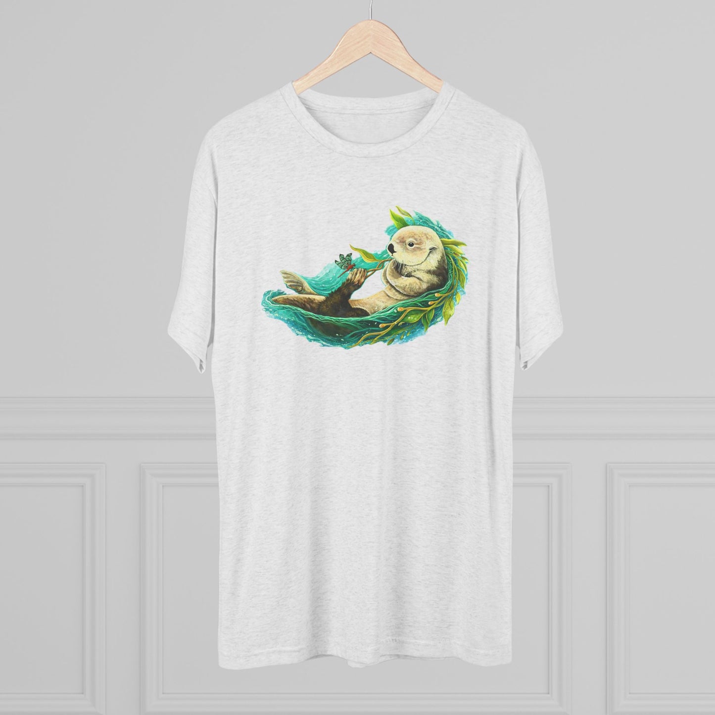 Otterly Transformed Sea Otter Unisex Tri-Blend Crew Tee