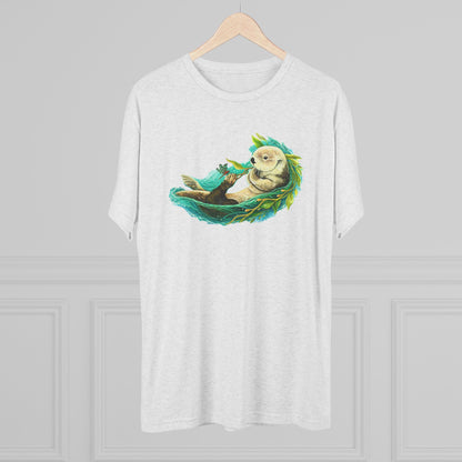 Otterly Transformed Sea Otter Unisex Tri-Blend Crew Tee