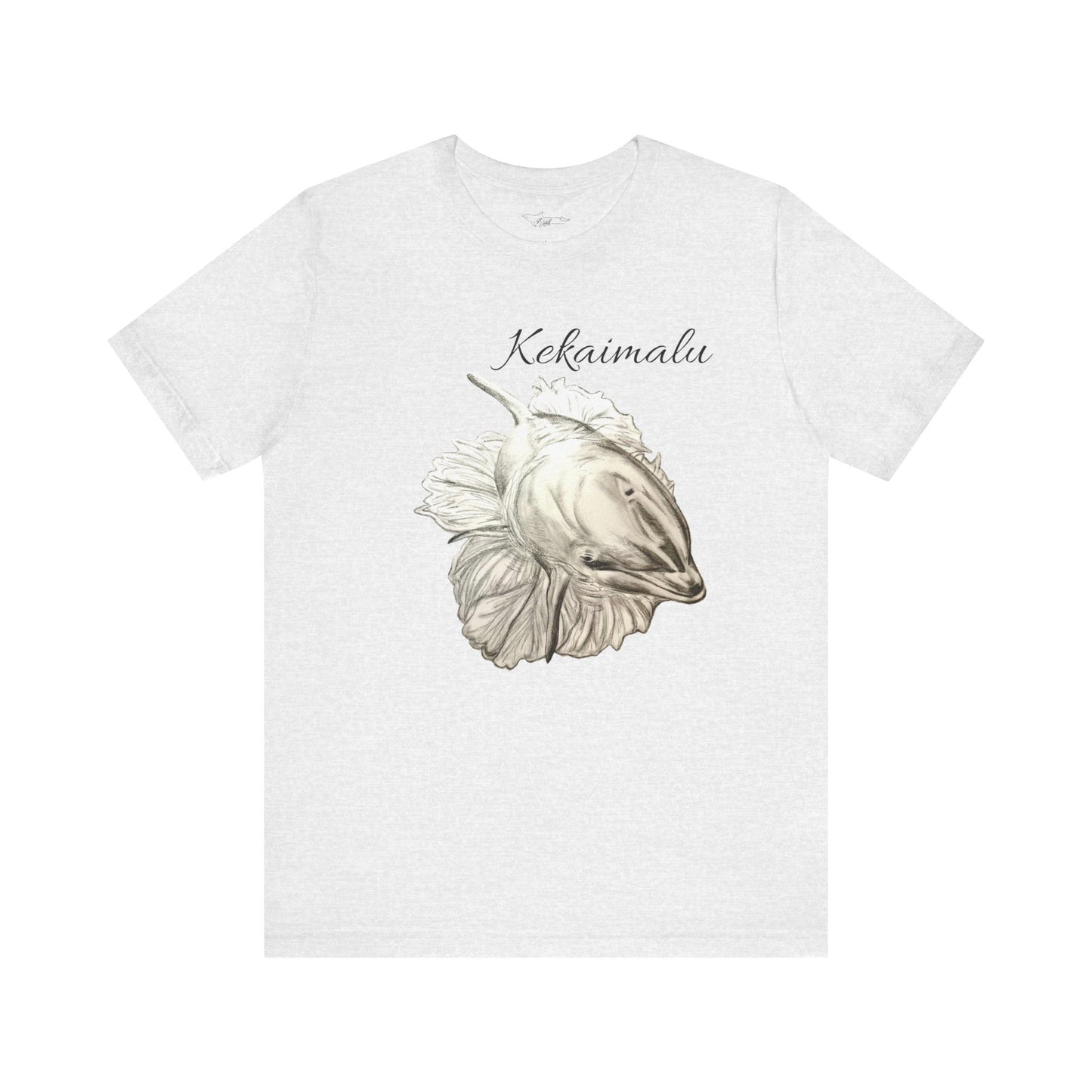 Kekaimalu Wholphin and Naupaka flower Unisex Jersey Short Sleeve Tee