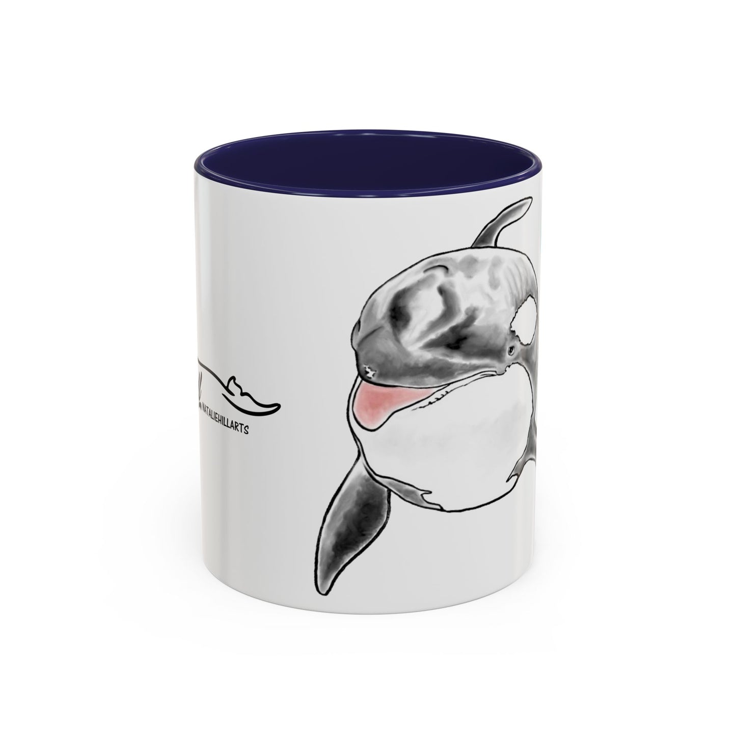 Queen Katina Orca Whale Accent Coffee Mug (11, 15oz)