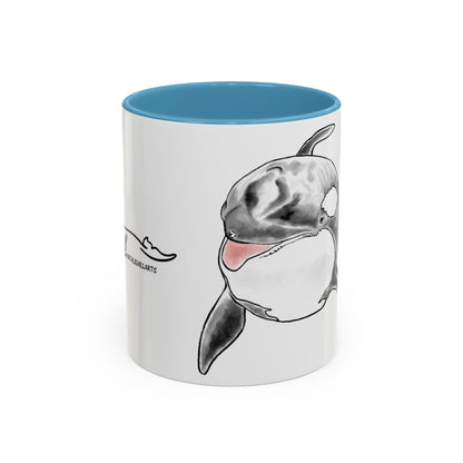 Queen Katina Orca Whale Accent Coffee Mug (11, 15oz)