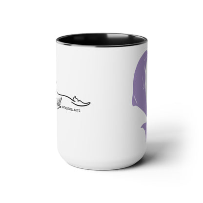 Cancer Research Two-Tone Coffee Mugs, 15oz