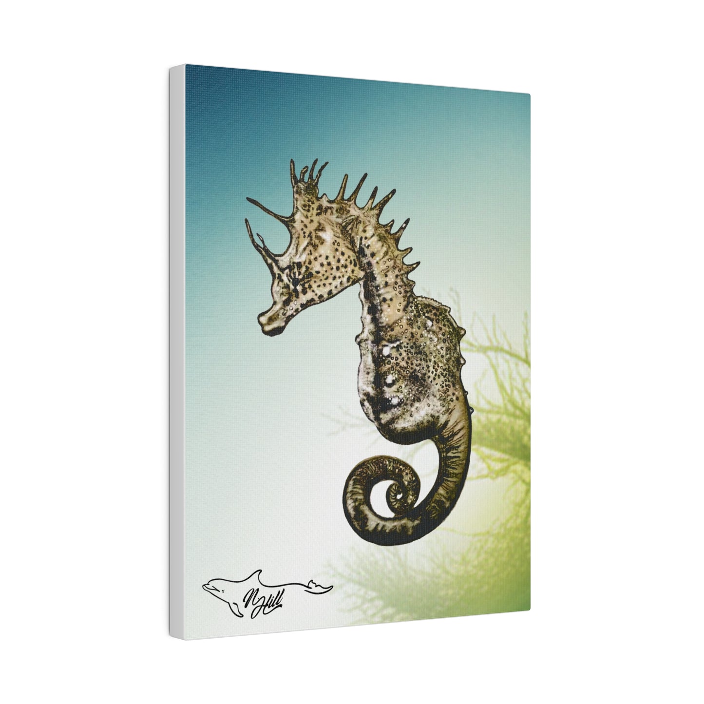 Sea Horse Matte Canvas, Stretched, 0.75"