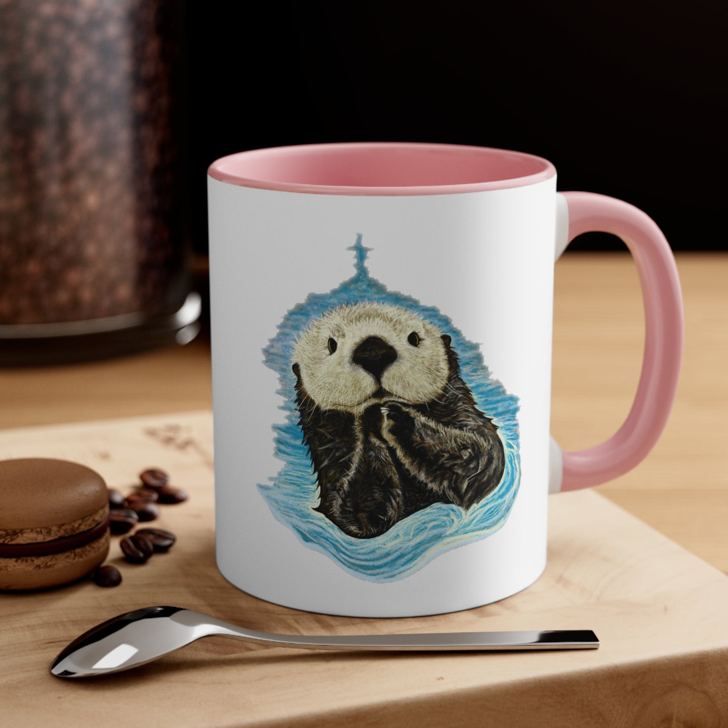 Sea Otter Accent Coffee Mug, 11oz