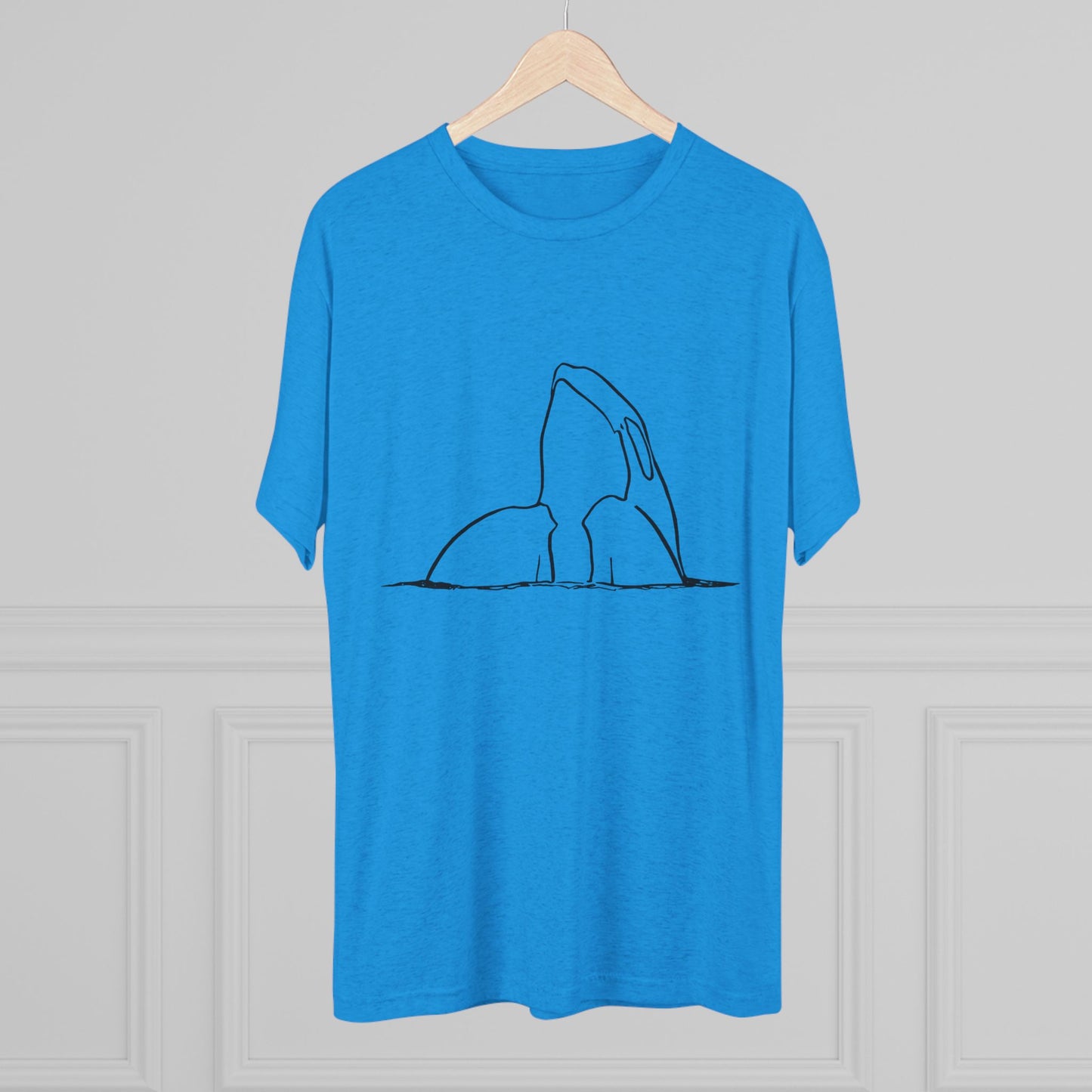 Orca Whale Unisex Tri-Blend Crew Tee