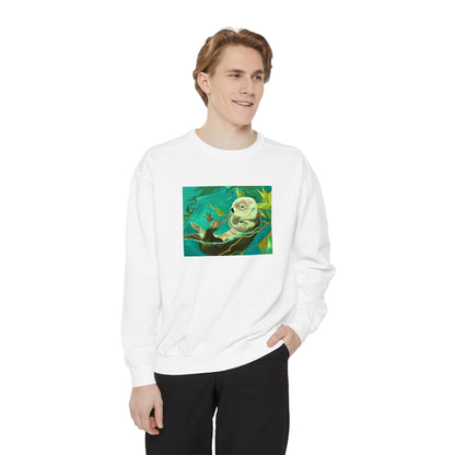 Sea Otter Unisex Garment-Dyed Sweatshirt