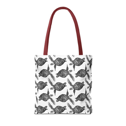 Sea Turtle Tote Bag White(AOP)