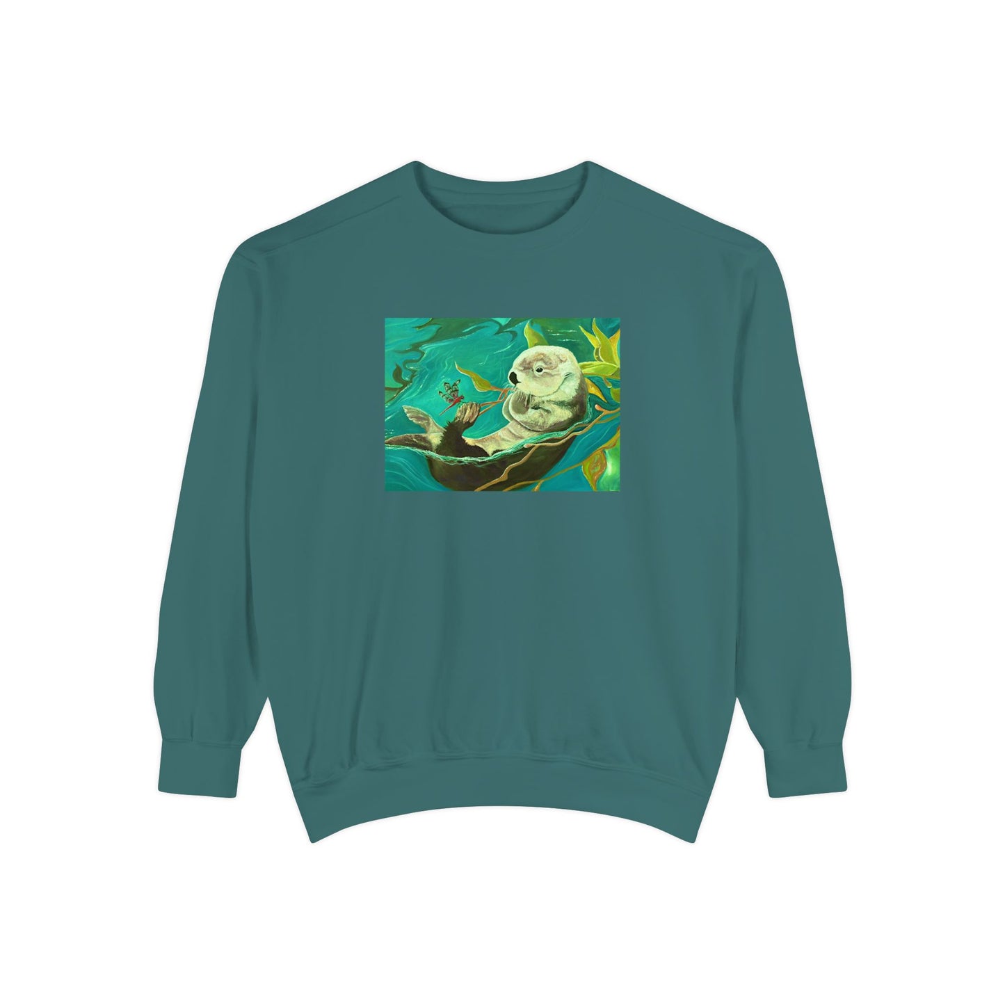 Sea Otter Unisex Garment-Dyed Sweatshirt
