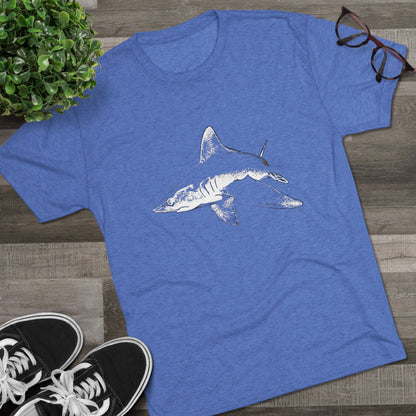 Shark Unisex Tri-Blend Crew Tee
