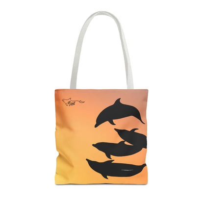 Bowriding Dolphins Tote Bag (AOP)