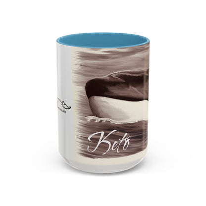 Keto Orca Accent Coffee Mug, 11oz