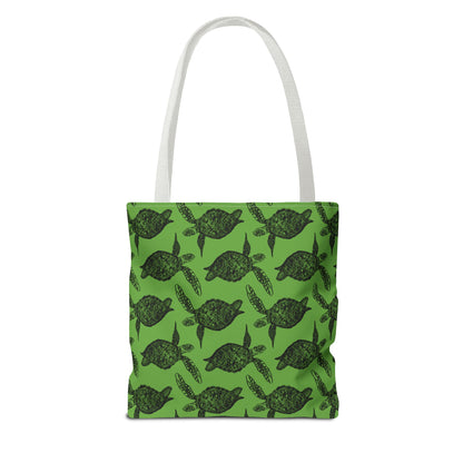 Sea Turtle Tote Bag Green (AOP)