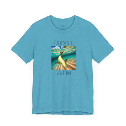 California Sea Lion Swim Unisex Jersey Short Sleeve Tee