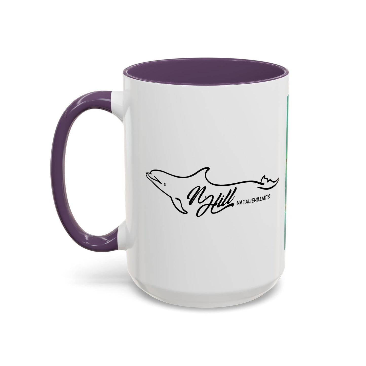 Otter and Dragonfly Accent Coffee Mug, 11oz
