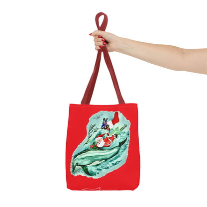 Deep Dive Delivery Santa Clause Tote Bag (AOP)
