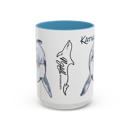 Katina Orca Whale Accent Coffee Mug (11, 15oz)