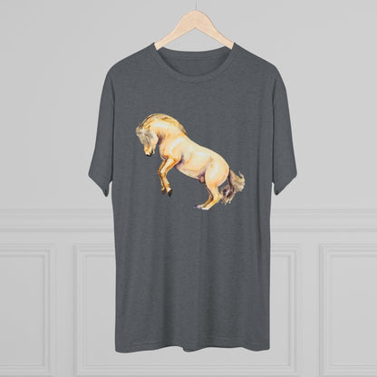 Norwegian Fjord Horse Unisex Tri-Blend Crew Tee