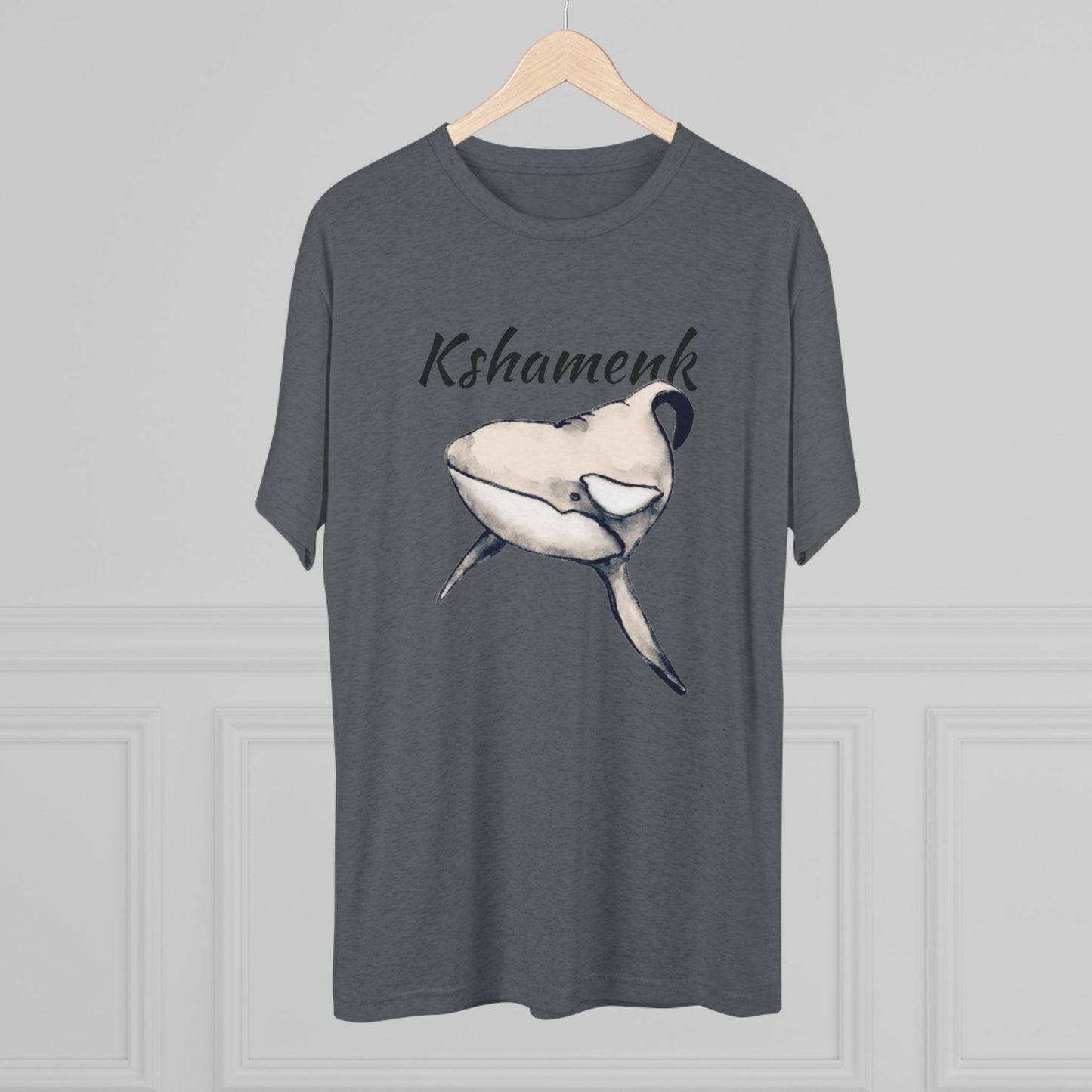 Kshamenk Orca Whale Unisex Tri-Blend Crew Tee