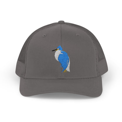 Great Blue Heron Snapback Trucker Cap