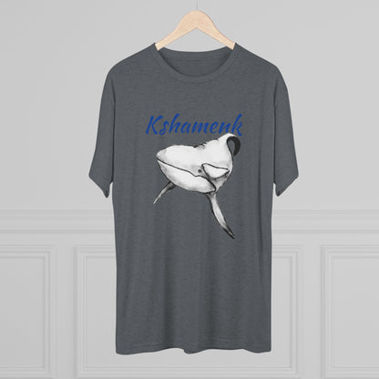 Kshamenk Orca Whale Unisex Tri-Blend Crew Tee