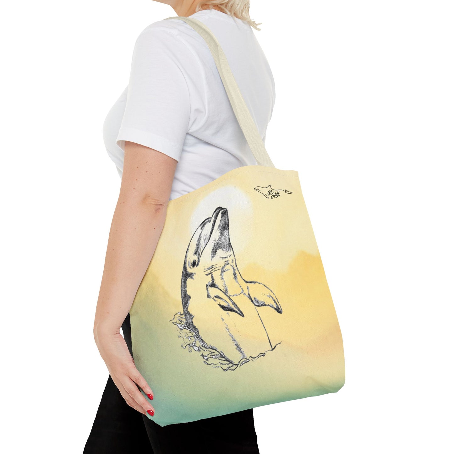 Dolphin Sun Tote Bag (AOP)