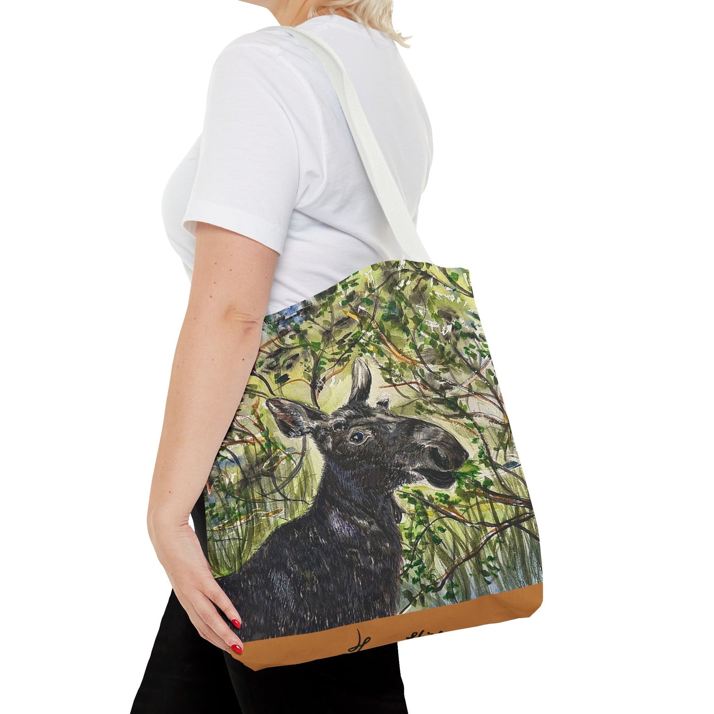 Hidden Springs Moose Tote Bag (AOP)