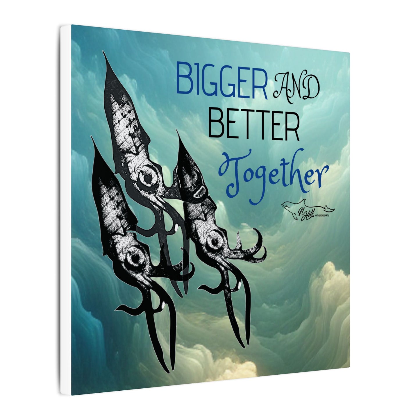Bigger And Better Together Matte Canvas 12" x 16", Stretched, 0.75"