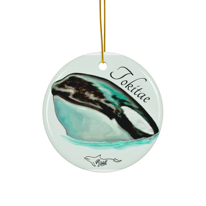 Tokitae Orca Ceramic Ornament, 4 Shapes