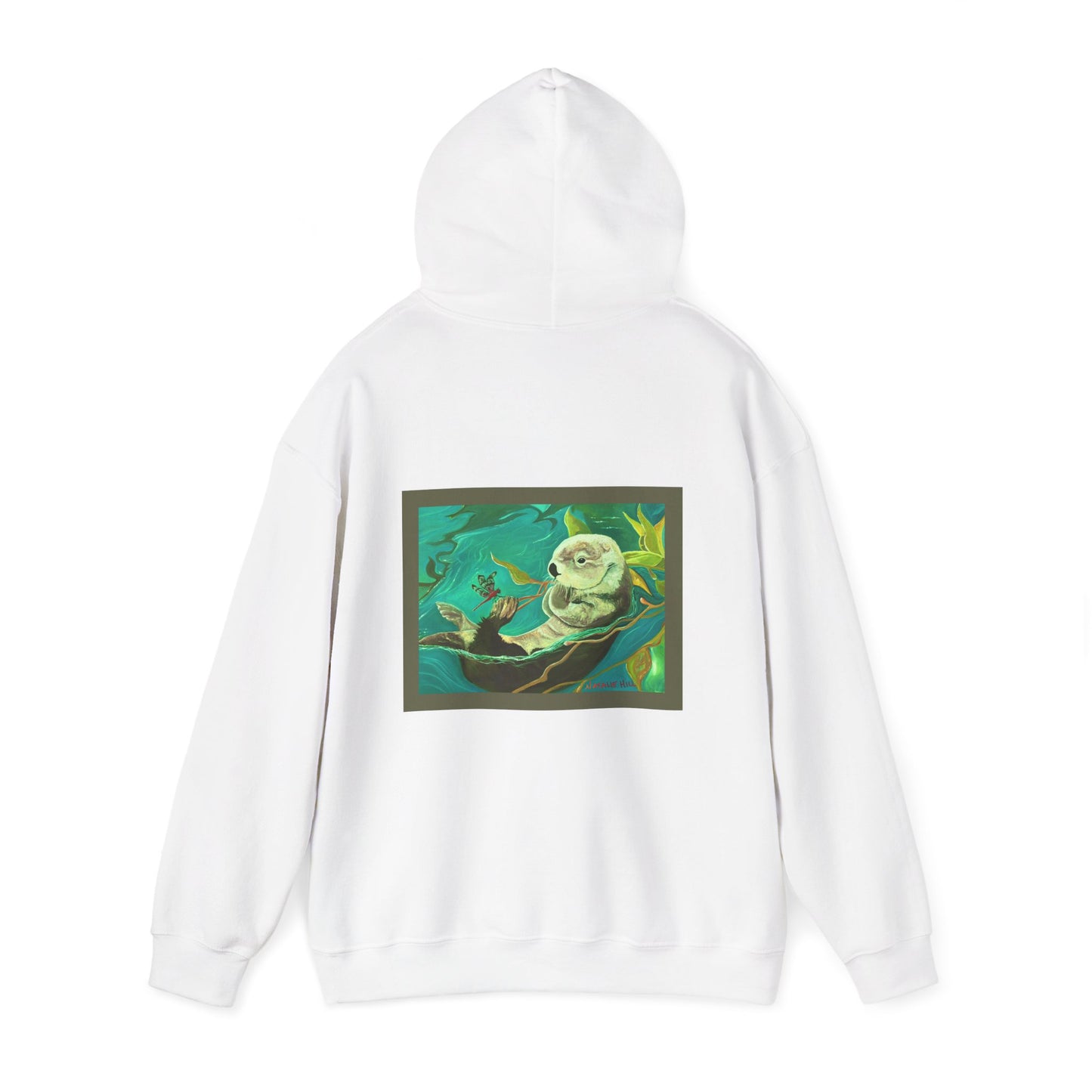 Otter and Dragonfly Unisex Heavy Blend™ Hooded Sweatshirt