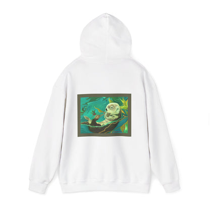 Otter and Dragonfly Unisex Heavy Blend™ Hooded Sweatshirt