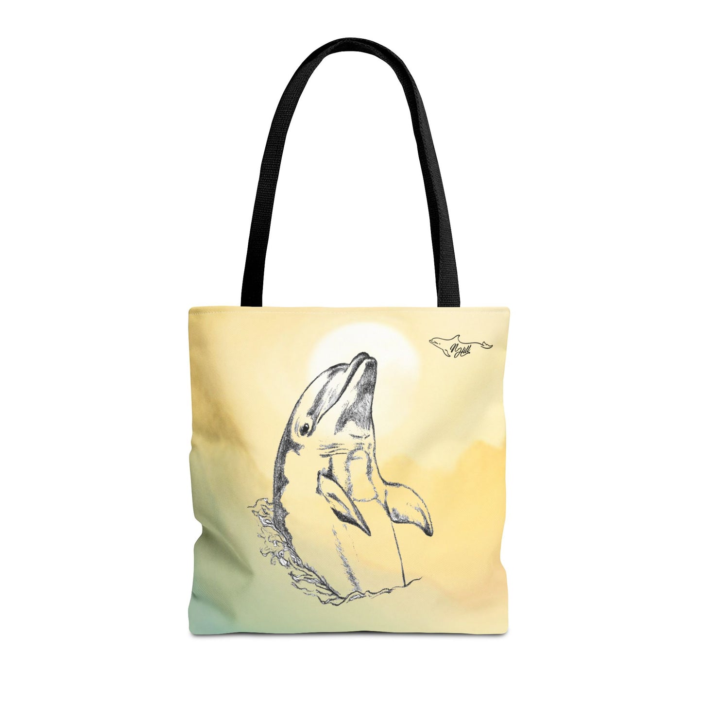 Dolphin Sun Tote Bag (AOP)