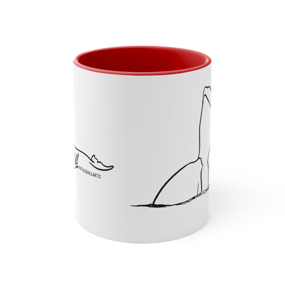 Orca Spy-Hop Accent Coffee Mug, 11oz