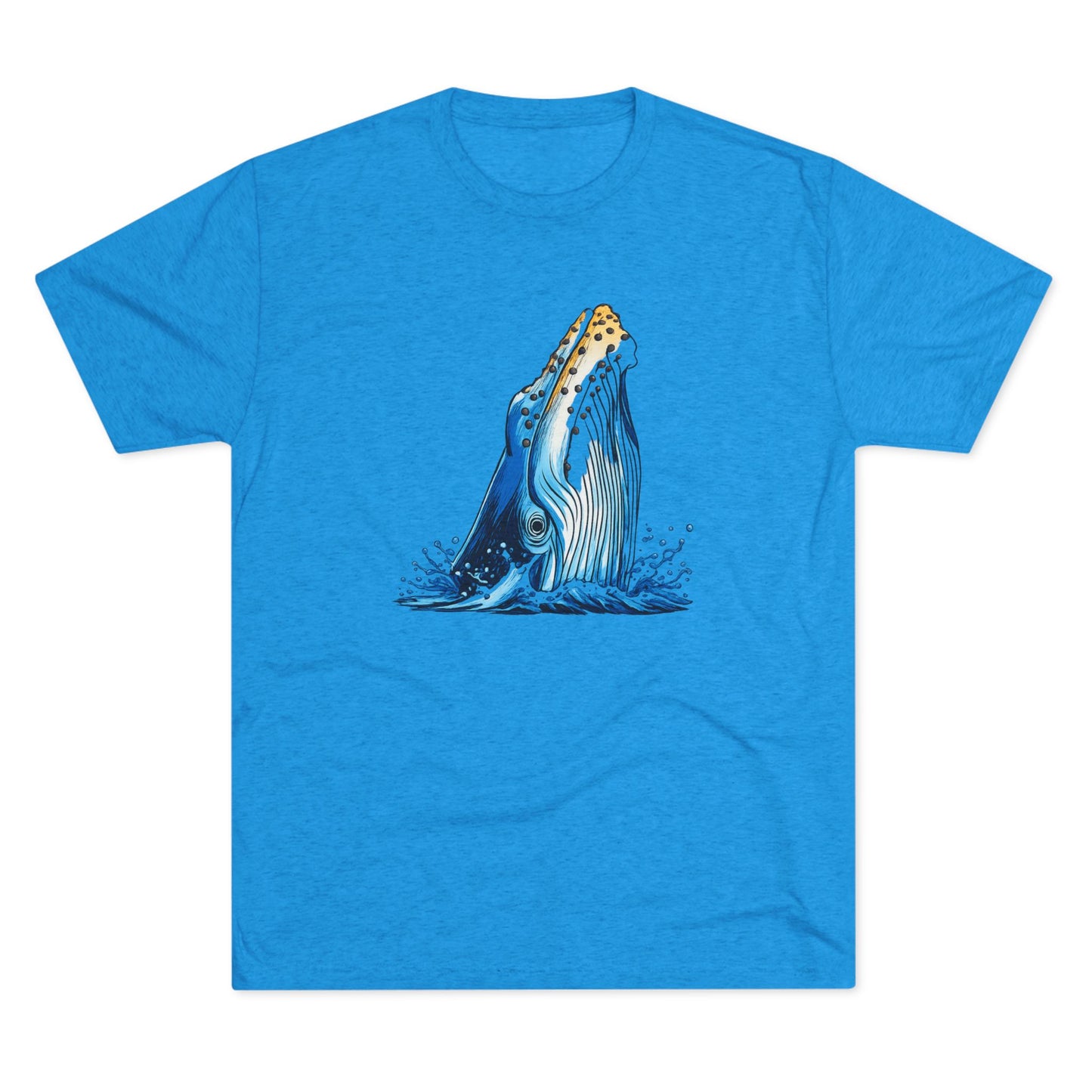 Humpback Whale Unisex Tri-Blend Crew Tee