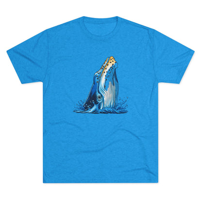 Humpback Whale Unisex Tri-Blend Crew Tee