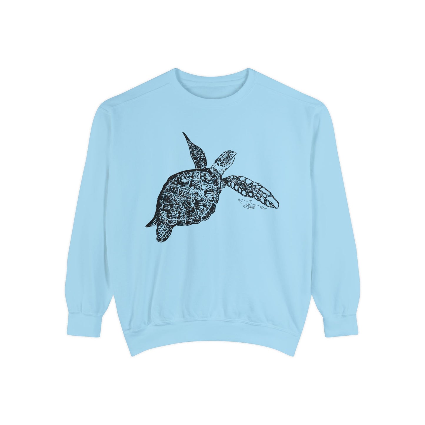 Sea Turtle Unisex Garment-Dyed Sweatshirt