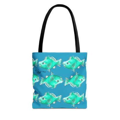 Blue Parrot FishTote Bag (AOP)