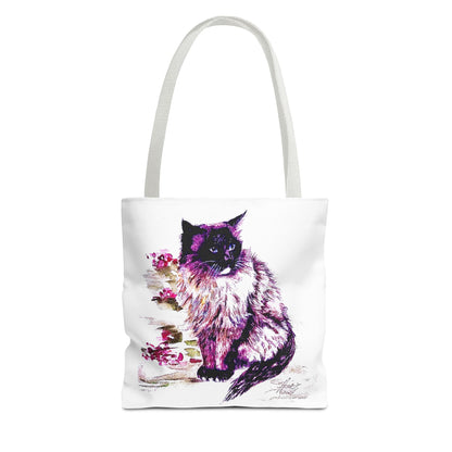 Siamese Cat Tote Bag by Tracy Hill (AOP)