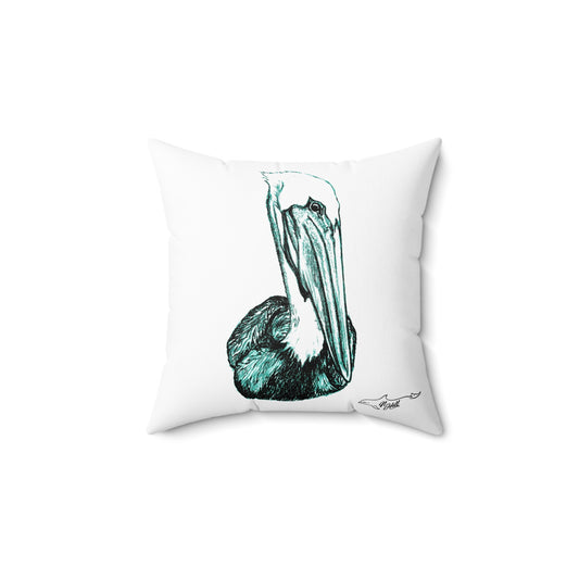 Pelican Spun Polyester Square Pillow