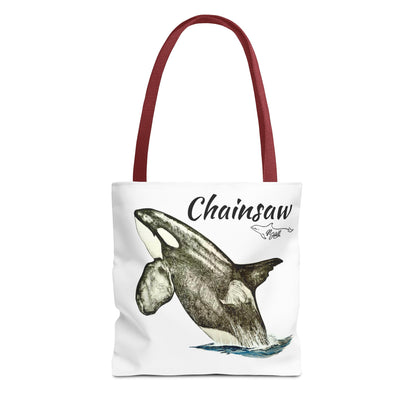 Biggs Killer Whale Chainsaw Tote Bag (AOP)