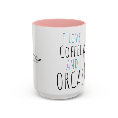 Copy of I Love Coffee and Orcas Accent Coffee Mug  15oz